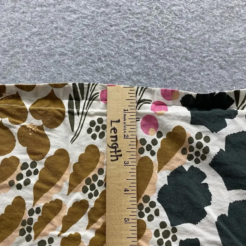 Marimekko Pieni Letto 1 King Pillow Sham Botanical Floral Cotton Earthy Colors